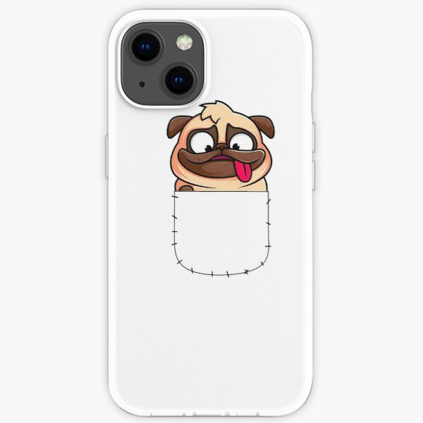 Dog in pocket  iPhone Soft Case RB1011 product Offical Doginpocket Store
