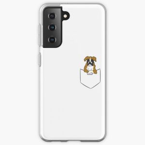 Funny Boxer Dog In Pocket Funny Boxer Dog In A Pocket Samsung Galaxy Soft Case RB1011 product Offical Doginpocket Store