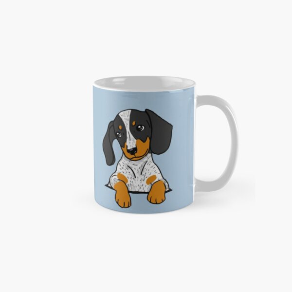Piebald Brindle Dachshund Puppy in Your Pocket Classic Mug RB1011 product Offical Doginpocket Store