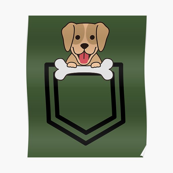 Dog in pocket Poster RB1011 product Offical Doginpocket Store