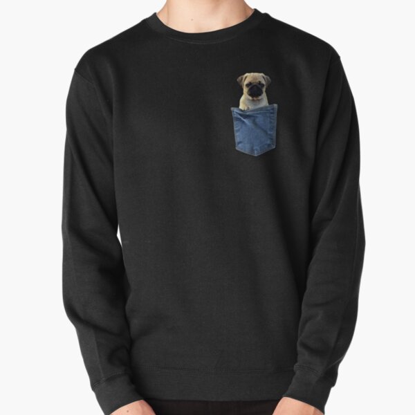 pug in my pocket Pullover Sweatshirt RB1011 product Offical Doginpocket Store