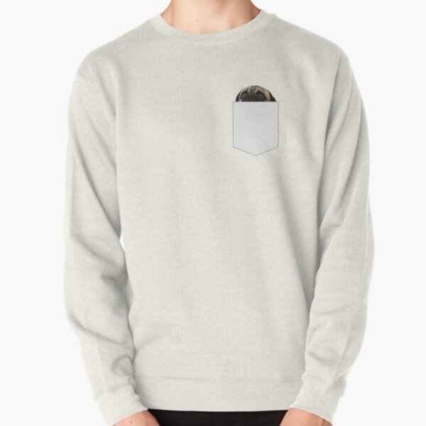 There's a pug in my pocket Pullover Sweatshirt RB1011 product Offical Doginpocket Store