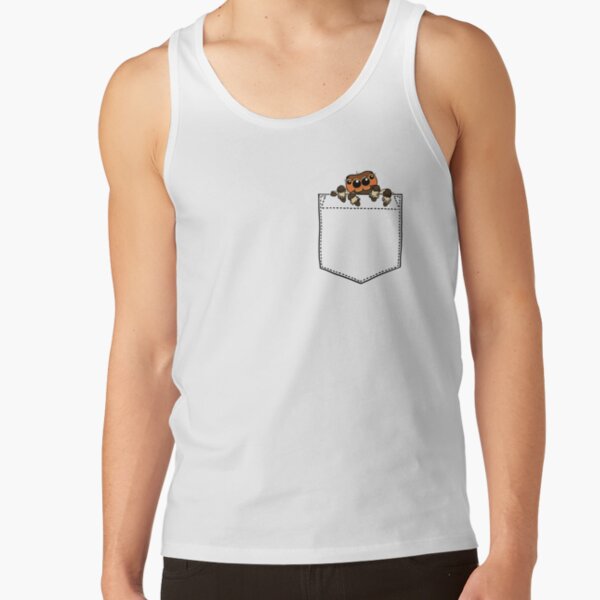Jumping spider in my pocket Tank Top RB1011 product Offical Doginpocket Store