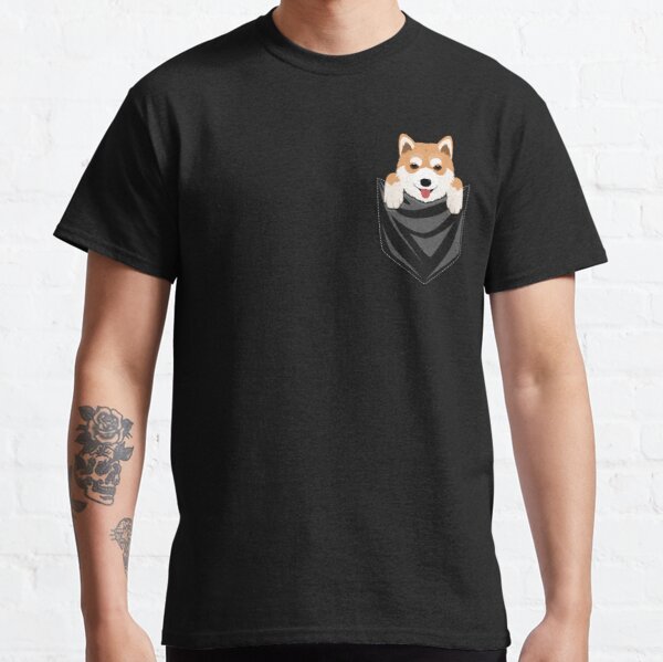Funny Shiba Inu In Your Pocket Classic T-Shirt RB1011 product Offical Doginpocket Store