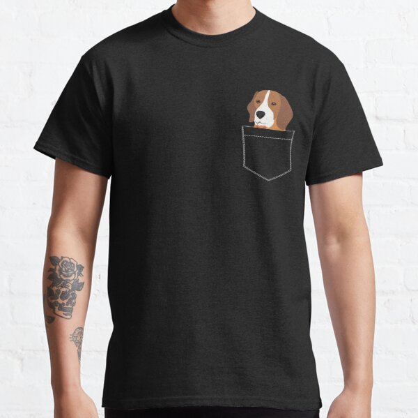 Beagle In Pocket Classic T-Shirt RB1011 product Offical Doginpocket Store