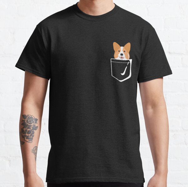 Corgi In Pocket Classic T-Shirt RB1011 product Offical Doginpocket Store