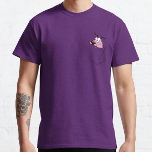 Cowardly Dog in Pocket  Classic T-Shirt RB1011 product Offical Doginpocket Store