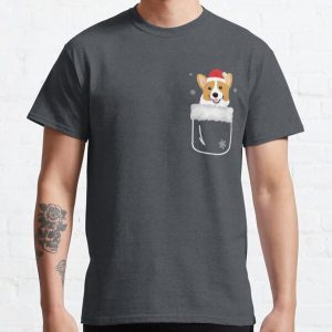 Corgi In Your Front Pocket Funny Christmas Costume Classic T-Shirt RB1011 product Offical Doginpocket Store