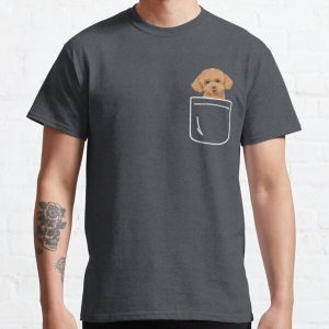 Toy Poodle Dog In Your Front Pocket Puppy Lover Gift Classic T-Shirt RB1011 product Offical Doginpocket Store