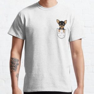 Chihuahua Dog in Pocket Classic T-Shirt RB1011 product Offical Doginpocket Store