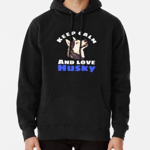 KEEP CALM AND LOVE HUSKY Pullover Hoodie RB1011 product Offical Doginpocket Store