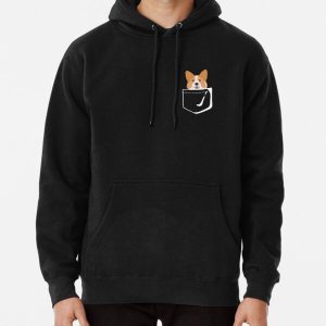 Corgi In Pocket Pullover Hoodie RB1011 product Offical Doginpocket Store