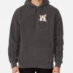 Corgi In Pocket T-Shirt Cute Paws Blush Smile Puppy Emoji  Pullover Hoodie RB1011 product Offical Doginpocket Store