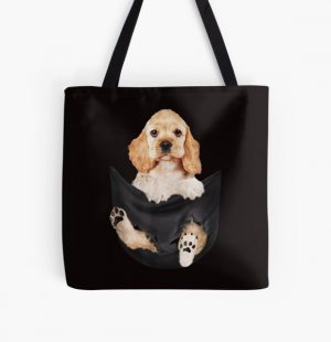 Cocker Spaniel In Pocket All Over Print Tote Bag RB1011 product Offical Doginpocket Store