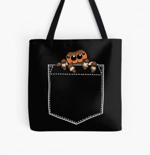 Jumping spider in my pocket All Over Print Tote Bag RB1011 product Offical Doginpocket Store