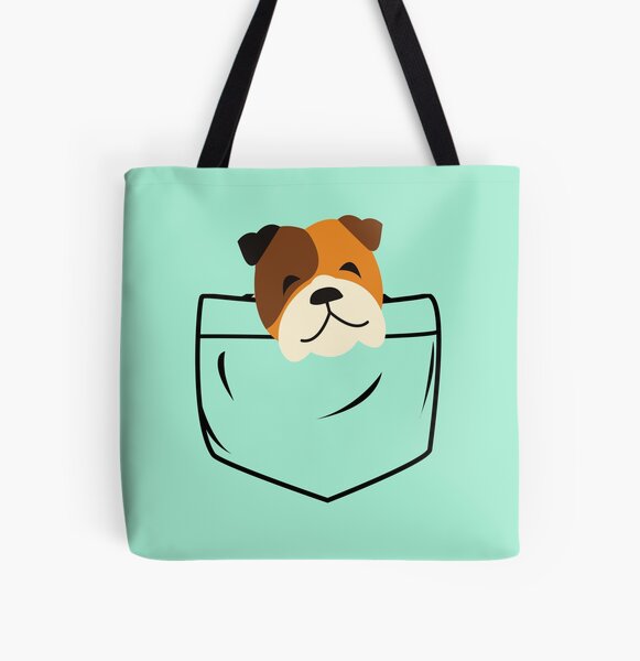 Dog in pocket All Over Print Tote Bag RB1011 product Offical Doginpocket Store