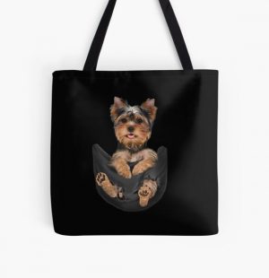 Yorkie in my Pocket All Over Print Tote Bag RB1011 product Offical Doginpocket Store