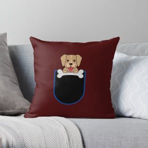 Dog in pocket Throw Pillow RB1011 product Offical Doginpocket Store