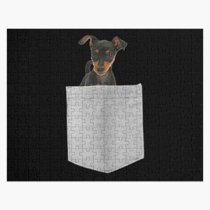 Miniature Pinscher Dog In Your Pocket  Long Sleeve  Jigsaw Puzzle RB1011 product Offical Doginpocket Store