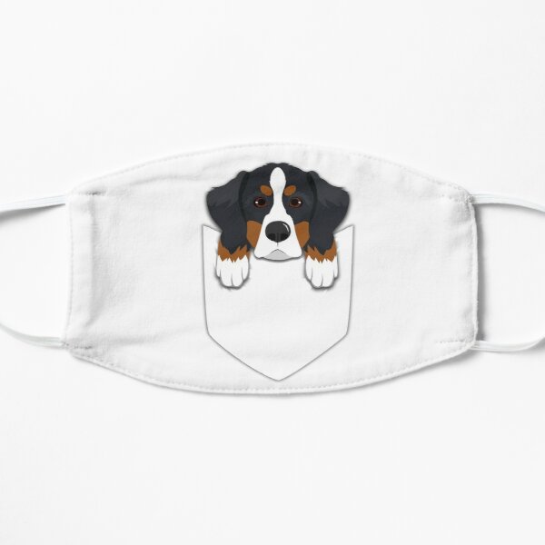 Funny Bernese Mountain Dog In Your Pocket Flat Mask RB1011 product Offical Doginpocket Store