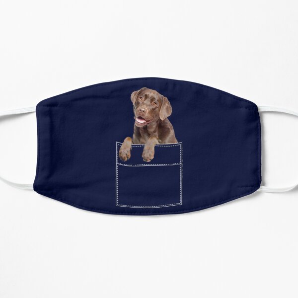 Lab Dog Lover Chocolate Labrador Retriever In The Pocket Pocket Labrador Dog Chocolate Lab Dog Lover Shirts Flat Mask RB1011 product Offical Doginpocket Store