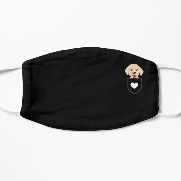 Golden Retriever in Your Pocket - cute Dog in Your Pocket Flat Mask RB1011 product Offical Doginpocket Store