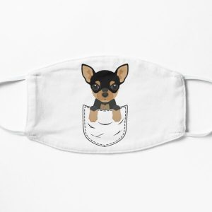 Chihuahua Dog in Pocket Flat Mask RB1011 product Offical Doginpocket Store