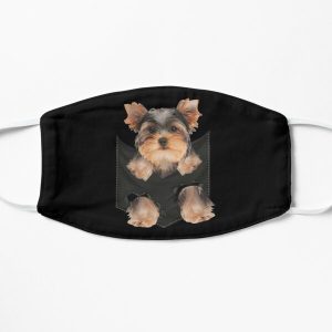 Yorkie in my Pocket Flat Mask RB1011 product Offical Doginpocket Store