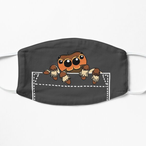 Jumping spider in my pocket Flat Mask RB1011 product Offical Doginpocket Store